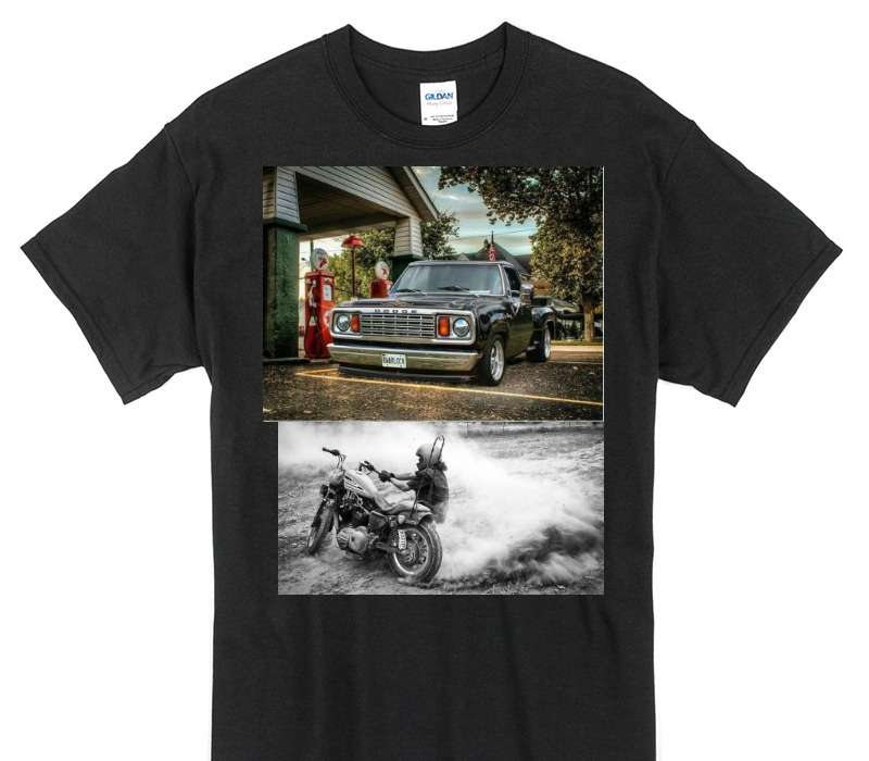 Custom Gildan 100% Cotton Black T-Shirt