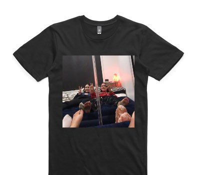Custom AS Colour 100% Cotton Black T-Shirt