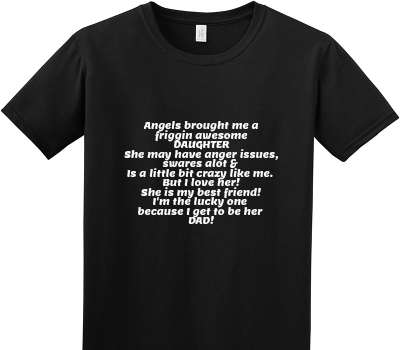 Custom Adult Soft Style 100% Cotton Black T-Shirt