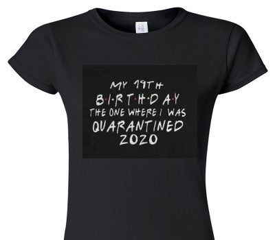Custom Womens Soft Style 100% Cotton Black T-Shirt