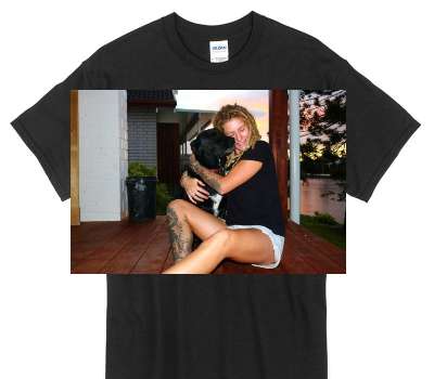 Custom Gildan 100% Cotton Black T-Shirt