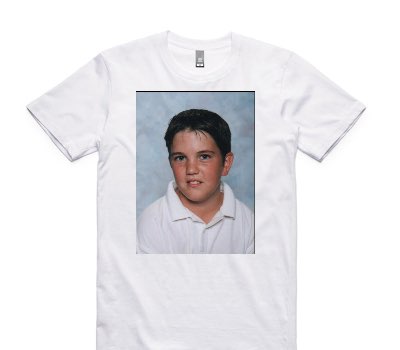 Custom AS Colour 100% Cotton White T-Shirt