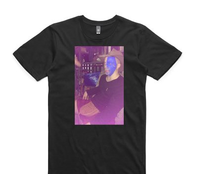 Custom AS Colour 100% Cotton Black T-Shirt