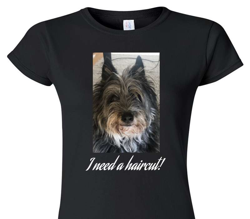 Custom Womens Soft Style 100% Cotton Black T-Shirt