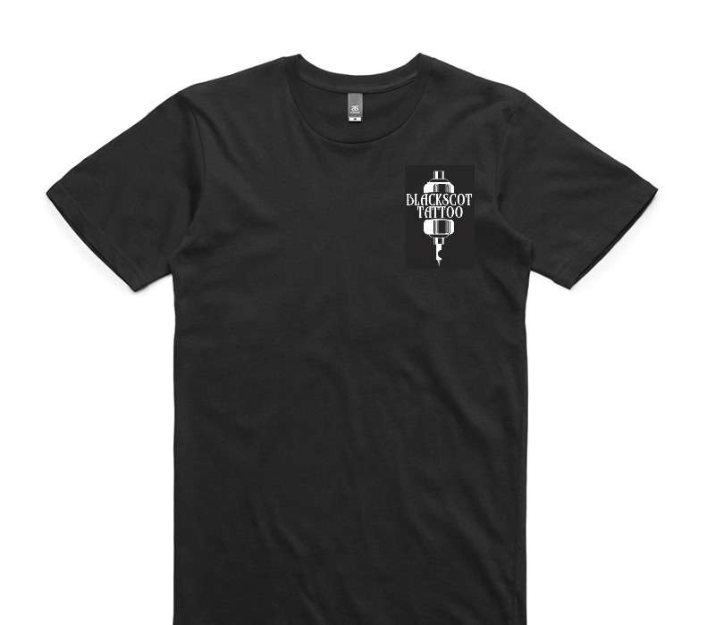 Custom AS Colour 100% Cotton Black T-Shirt