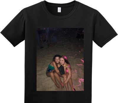 Custom Adult Soft Style 100% Cotton Black T-Shirt