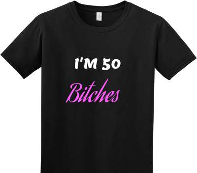 Custom Adult Soft Style 100% Cotton Black T-Shirt
