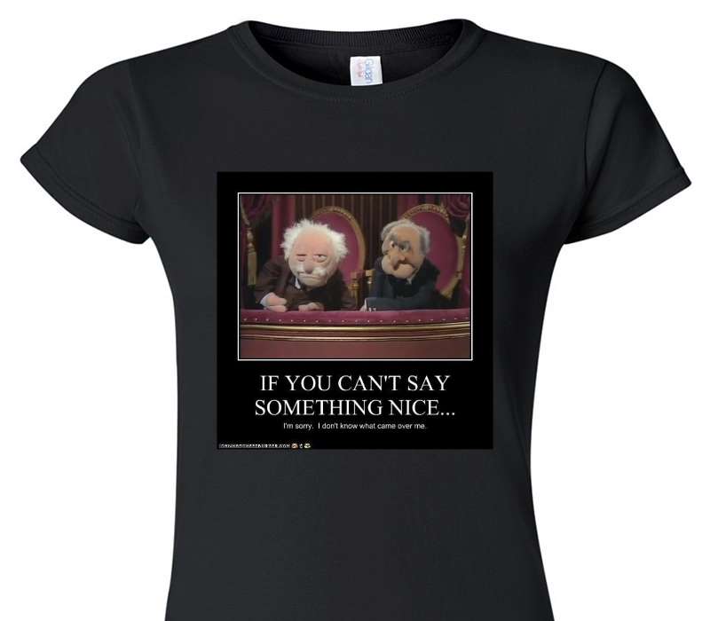 Custom Womens Soft Style 100% Cotton Black T-Shirt