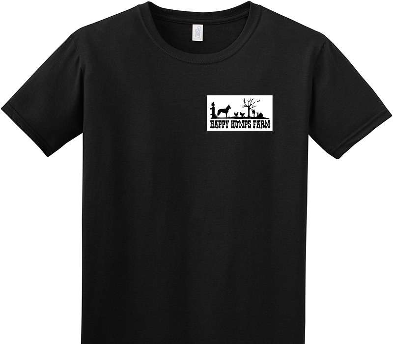 Custom Adult Soft Style 100% Cotton Black T-Shirt
