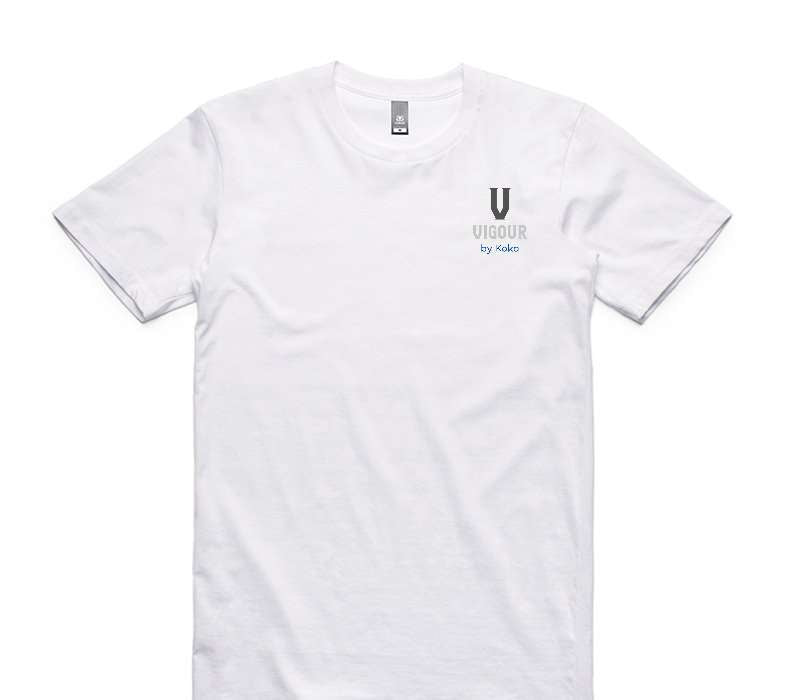Custom AS Colour 100% Cotton White T-Shirt