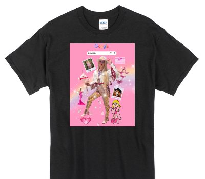 Custom Gildan 100% Cotton Black T-Shirt