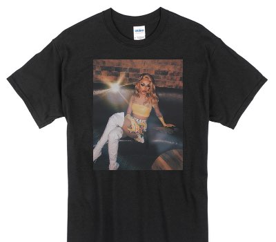 Custom Gildan 100% Cotton Black T-Shirt