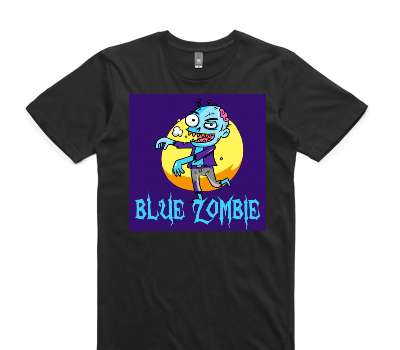 Custom AS Colour 100% Cotton Black T-Shirt