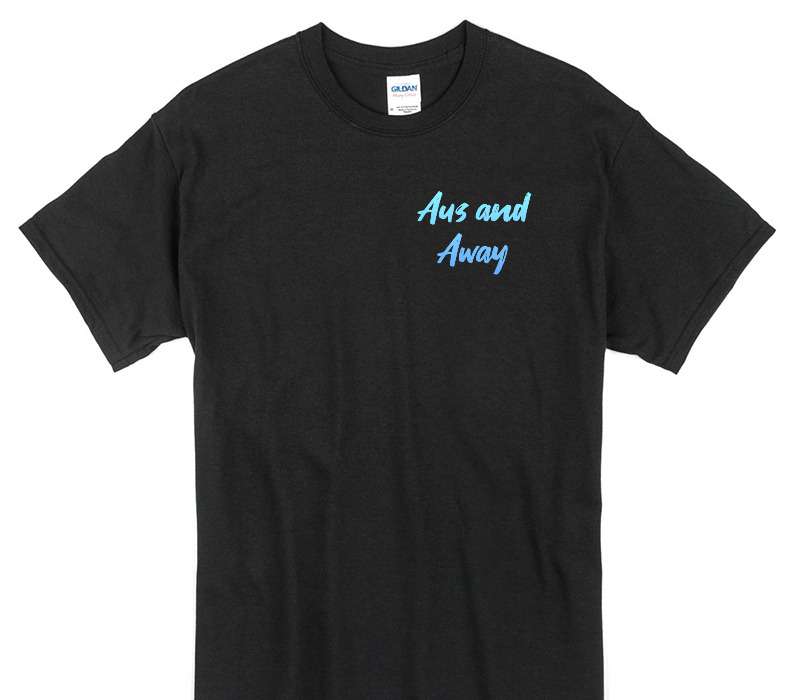Custom Gildan 100% Cotton Black T-Shirt