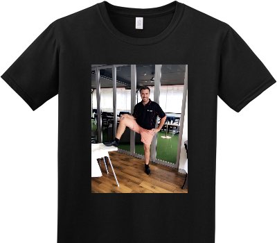 Custom Adult Soft Style 100% Cotton Black T-Shirt