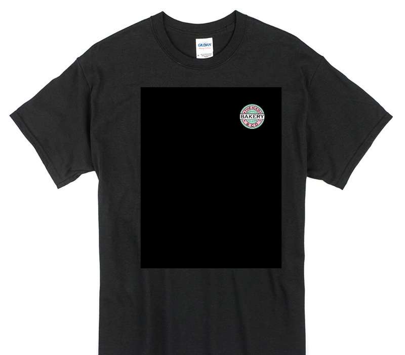 Custom Gildan 100% Cotton Black T-Shirt