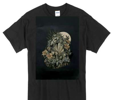 Custom Gildan 100% Cotton Black T-Shirt