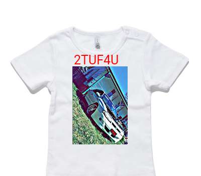 Custom AS Colour White Baby T-Shirt