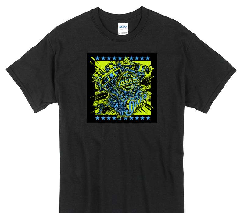 Custom Gildan 100% Cotton Black T-Shirt