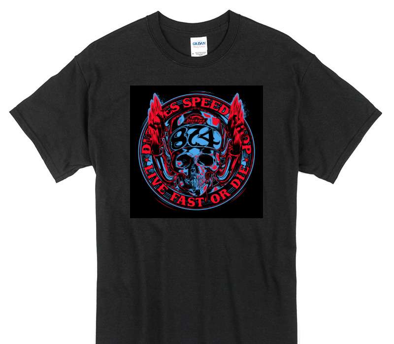 Custom Gildan 100% Cotton Black T-Shirt