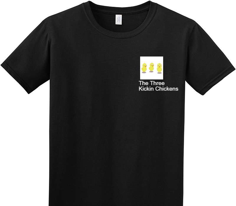 Custom Adult Soft Style 100% Cotton Black T-Shirt