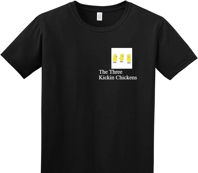 Custom Adult Soft Style 100% Cotton Black T-Shirt