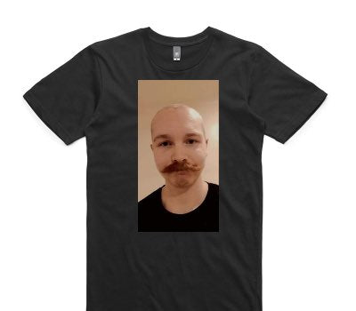Custom AS Colour 100% Cotton Black T-Shirt