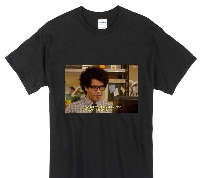 Custom Gildan 100% Cotton Black T-Shirt