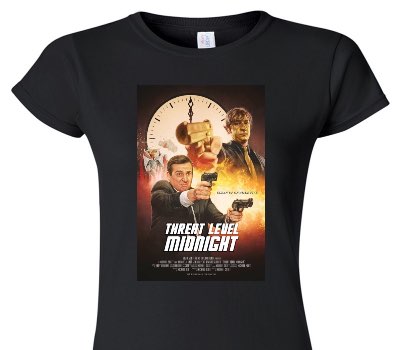 Custom Womens Soft Style 100% Cotton Black T-Shirt