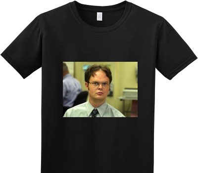 Custom Adult Soft Style 100% Cotton Black T-Shirt