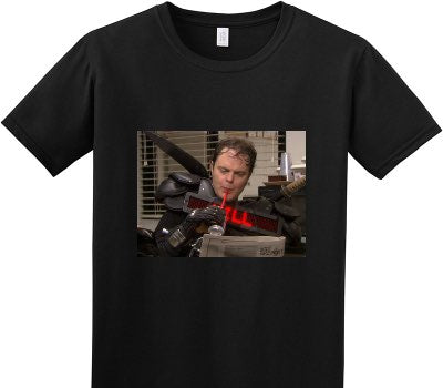 Custom Adult Soft Style 100% Cotton Black T-Shirt