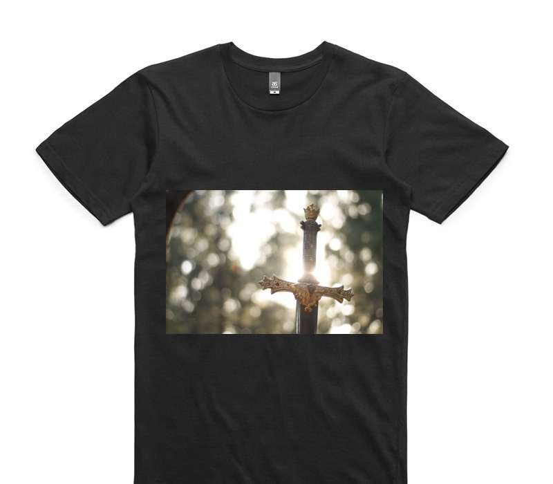 Custom AS Colour 100% Cotton Black T-Shirt