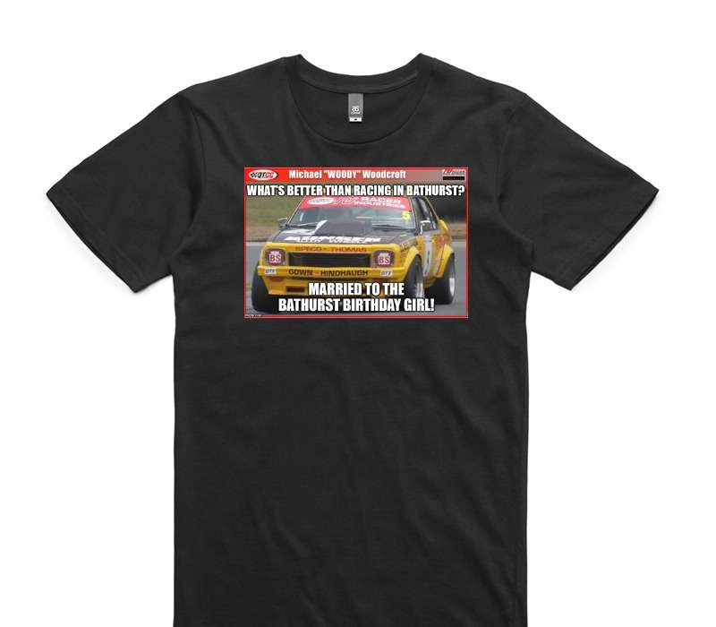 Custom AS Colour 100% Cotton Black T-Shirt