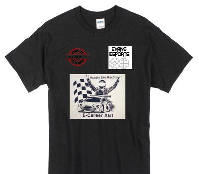 Custom Gildan 100% Cotton Black T-Shirt