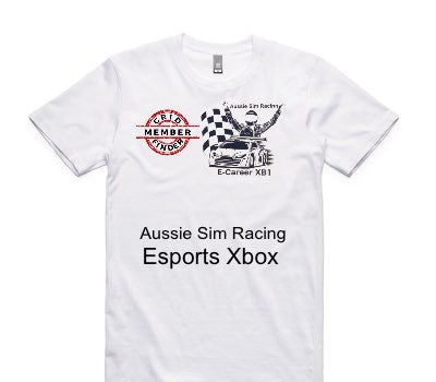Custom AS Colour 100% Cotton White T-Shirt