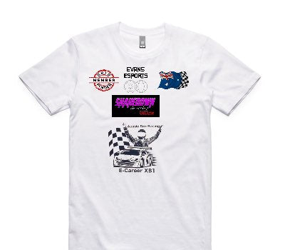 Custom AS Colour 100% Cotton White T-Shirt