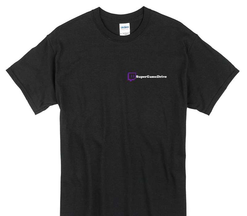 Custom Gildan 100% Cotton Black T-Shirt