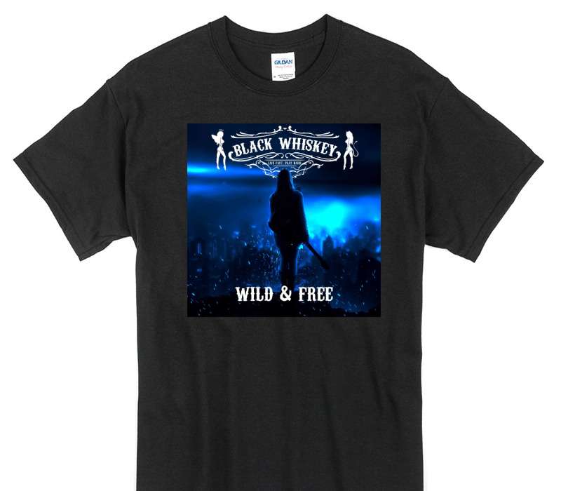 Custom Gildan 100% Cotton Black T-Shirt