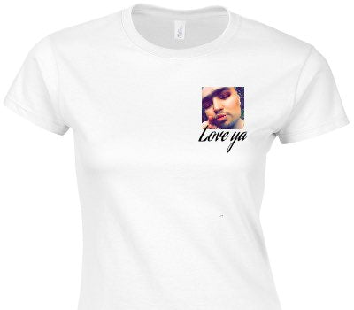 Custom Womens Soft Style 100% Cotton White T-Shirt