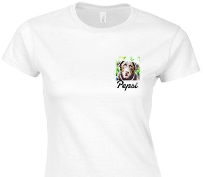 Custom Womens Soft Style 100% Cotton White T-Shirt