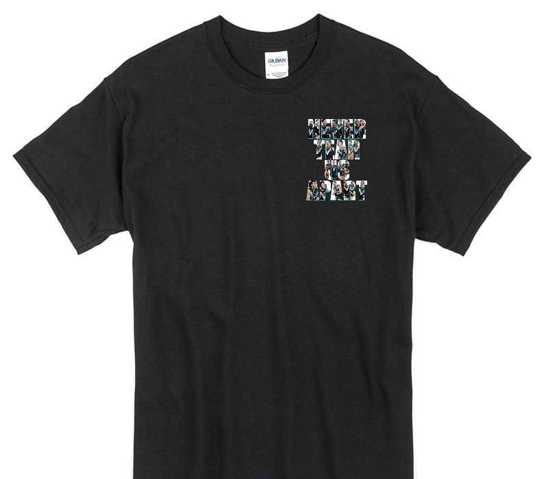 Custom Gildan 100% Cotton Black T-Shirt