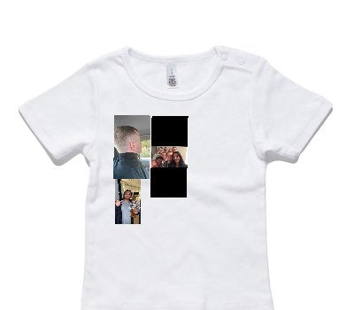 Custom AS Colour White Baby T-Shirt
