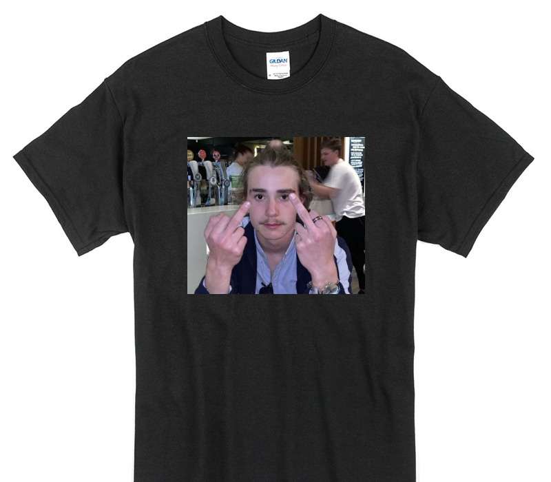 Custom Gildan 100% Cotton Black T-Shirt