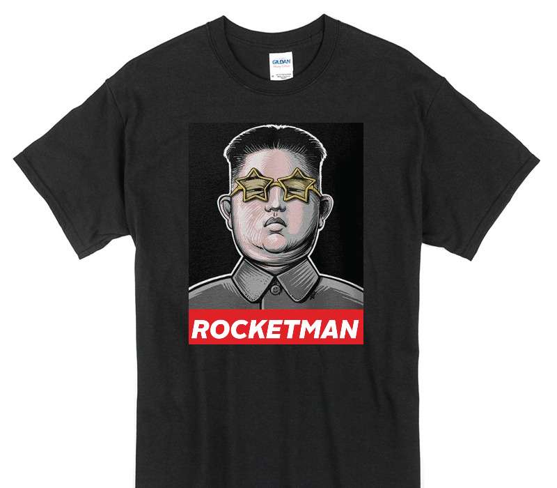 Custom Gildan 100% Cotton Black T-Shirt
