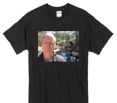 Custom Gildan 100% Cotton Black T-Shirt