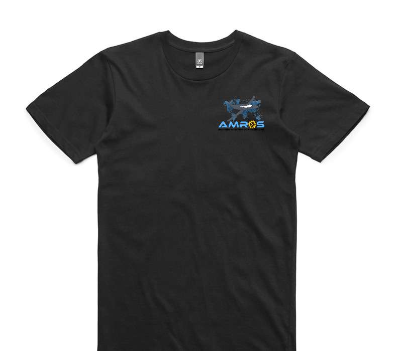 Custom AS Colour 100% Cotton Black T-Shirt