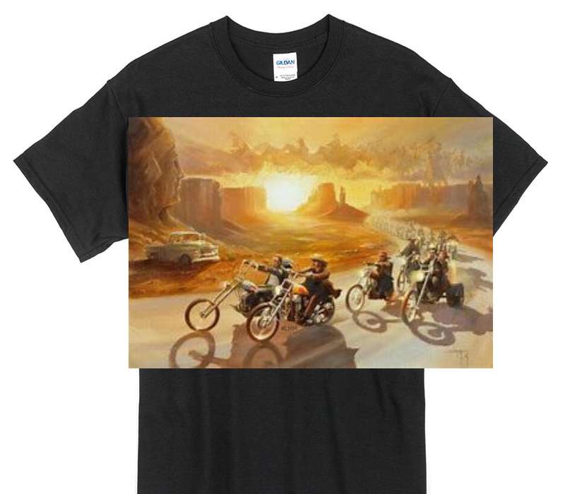 Custom Gildan 100% Cotton Black T-Shirt