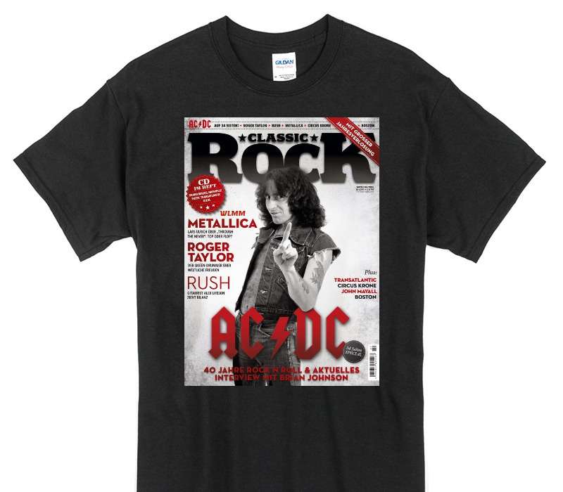 Custom Gildan 100% Cotton Black T-Shirt