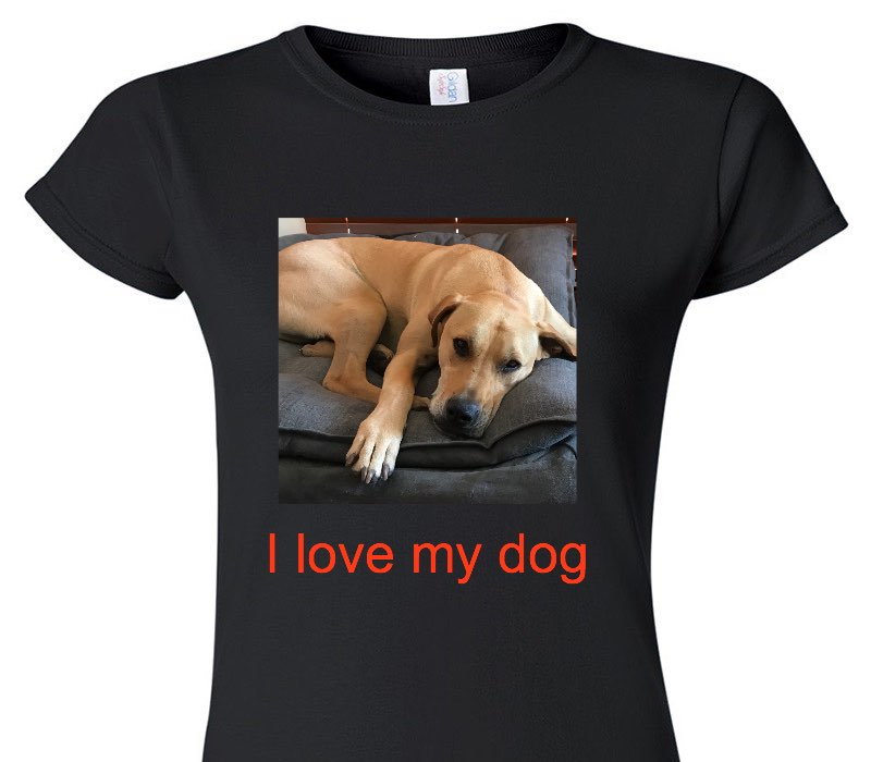 Custom Womens Soft Style 100% Cotton Black T-Shirt