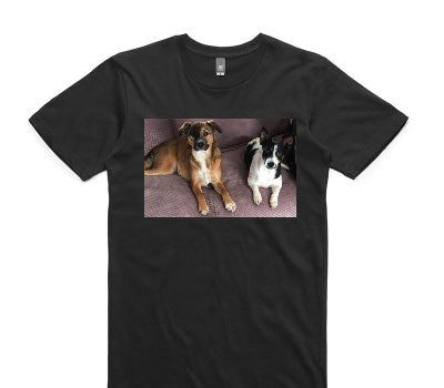 Custom AS Colour 100% Cotton Black T-Shirt